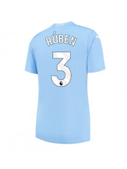 Ženski Nogometna dresi replika Manchester City Ruben Dias #3 Domači 2023-24 Kratek rokav